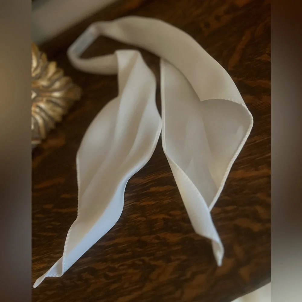 Vintage 1950’s Western Neckwear by Ray Smoot White Neck Tie Twilly Wild Rag